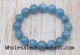 CGB5321 10mm, 12mm round apatite beads stretchy bracelets