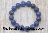 CGB5323 10mm, 12mm round lapis lazuli beads stretchy bracelets