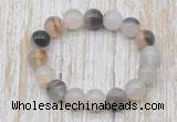 CGB5343 10mm, 12mm round montana agate beads stretchy bracelets