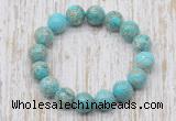 CGB5368 10mm, 12mm round sea sediment jasper beads stretchy bracelets