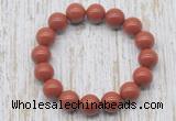 CGB5372 10mm, 12mm round red jasper beads stretchy bracelets