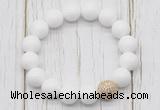 CGB5683 10mm, 12mm candy jade beads with zircon ball charm bracelets