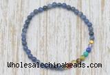 CGB7012 7 chakra 4mm sodalite beaded meditation yoga bracelets