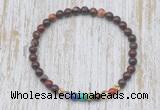 CGB7067 7 chakra 4mm brecciated jasper beaded meditation yoga bracelets