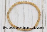 CGB7200 4mm tiny golden tiger eye beaded meditation yoga bracelets