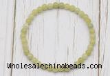 CGB7242 4mm tiny China jade beaded meditation yoga bracelets