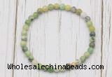 CGB7245 4mm tiny Australia chrysoprase beaded meditation yoga bracelets