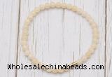 CGB7246 4mm tiny honey jade beaded meditation yoga bracelets