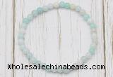 CGB7252 4mm tiny amazonite beaded meditation yoga bracelets