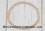 CGB7302 4mm tiny moonstone beaded meditation yoga bracelets