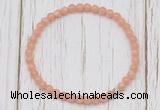 CGB7306 4mm tiny sunstone beaded meditation yoga bracelets