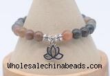 CGB7764 8mm fancy jasper bead with luckly charm bracelets