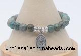 CGB7795 8mm African turquoise bead with luckly charm bracelets