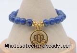 CGB7818 8mm lapis lazuli bead with luckly charm bracelets