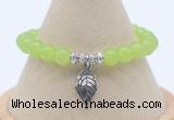 CGB7882 8mm candy jade bead with luckly charm bracelets whoesale