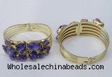 CGB823 30*68mm - 30*70mm druzy agate gemstone bangles wholeasale