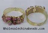 CGB824 30*68mm - 30*70mm druzy agate gemstone bangles wholeasale