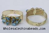 CGB826 30*68mm - 30*70mm druzy agate gemstone bangles wholeasale