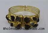 CGB846 30*68mm - 30*70mm druzy agate gemstone bangles wholesale