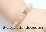 CGB8834 8mm, 10mm pink aventurine & drum hematite power beads bracelets