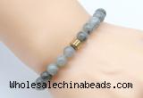 CGB8849 8mm, 10mm labradorite & drum hematite power beads bracelets