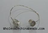 CGB888 12mm - 14*15mm freeform druzy agate gemstone bangles