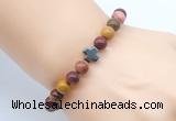 CGB8905 8mm, 10mm mookaite & cross hematite power beads bracelets