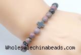 CGB8906 8mm, 10mm rhodonite & cross hematite power beads bracelets