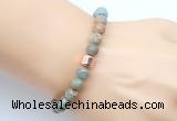 CGB9250 8mm, 10mm serpentine jasper & drum hematite power beads bracelets