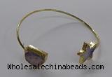 CGB929 15*20mm - 18*18mm freeform & star druzy agate bangles