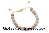 CGB9475 8mm, 10mm serpentine jasper & rondelle hematite adjustable bracelets