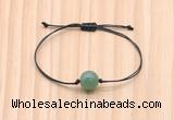 CGB9916 Fashion 12mm green aventurine adjustable bracelet jewelry