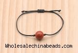 CGB9923 Fashion 12mm red jasper adjustable bracelet jewelry