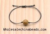 CGB9926 Fashion 12mm wooden jasper adjustable bracelet jewelry