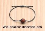 CGB9969 Fashion 12mm red tiger eye adjustable bracelet jewelry