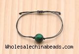 CGB9972 Fashion 12mm green tiger eye adjustable bracelet jewelry