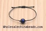 CGB9973 Fashion 12mm blue tiger eye adjustable bracelet jewelry