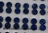 CGC114 14mm flat round druzy quartz cabochons wholesale