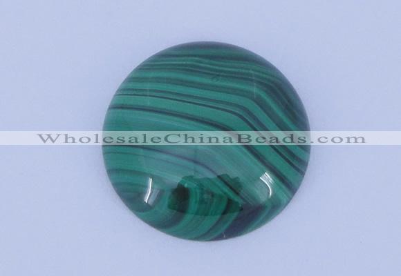 CGC23 5pcs 16mm flat round natural malachite gemstone cabochons