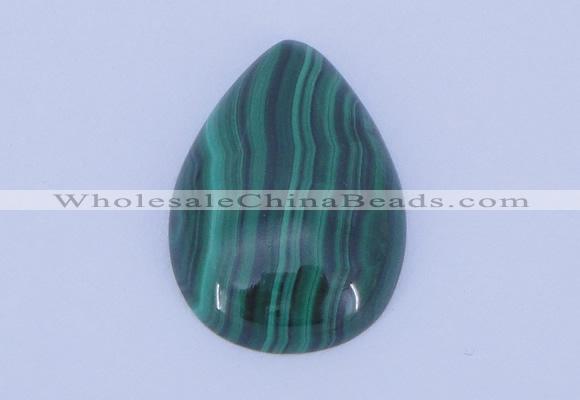 CGC33 2pcs 16*26mm flat teardrop natural malachite gemstone cabochons