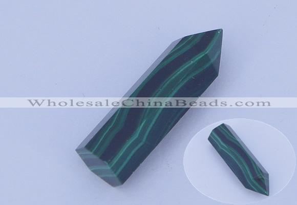 CGC43 10*30mm faceted column natural malachite gemstone cabochons