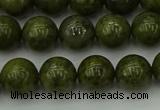 CGJ453 15.5 inches 10mm round green jasper beads wholesale