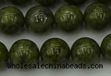 CGJ454 15.5 inches 12mm round green jasper beads wholesale