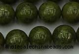 CGJ455 15.5 inches 14mm round green jasper beads wholesale