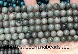 CGJ512 15.5 inches 8mm round green forst jasper beads wholesale