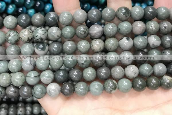 CGJ512 15.5 inches 8mm round green forst jasper beads wholesale