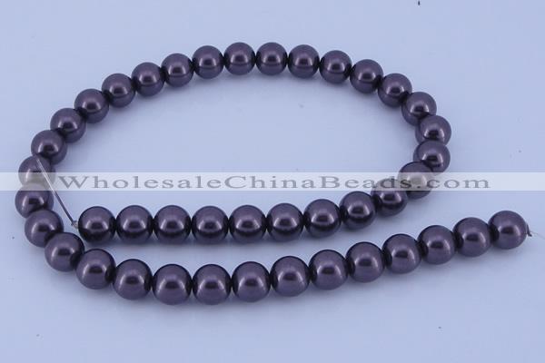 CGL141 2PCS 16 inches 25mm round dyed plastic pearl beads wholesale