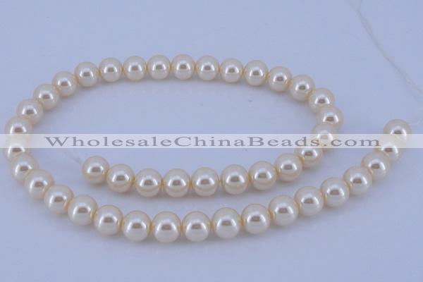 CGL41 2PCS 16 inches 25mm round dyed plastic pearl beads wholesale