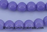 CGL800 10PCS 16 inches 4mm round heated glass pearl beads wholesale