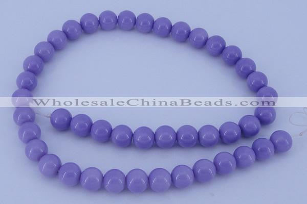 CGL805 5PCS 16 inches 14mm round heated glass pearl beads wholesale